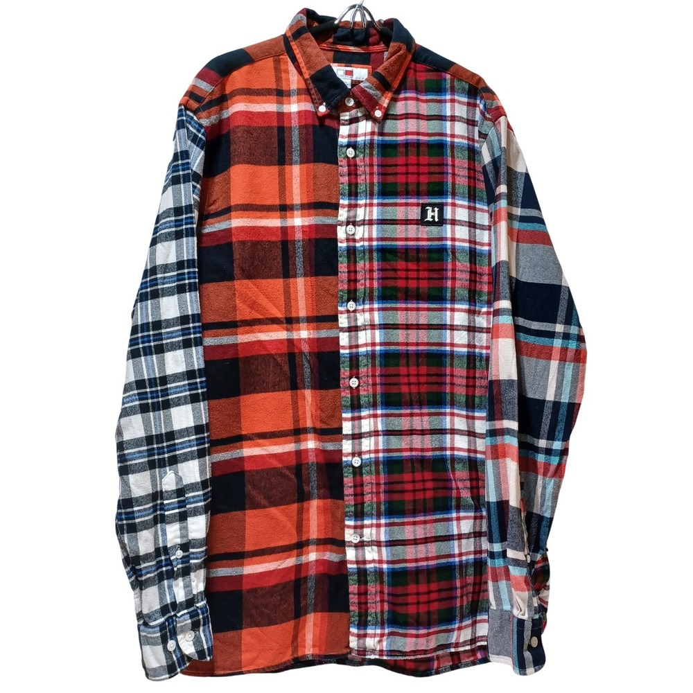 Tommy Hilfiger Lewis Hamilton Flannel Mens L Plaid Shirt Formula 1 F1 Motorsport